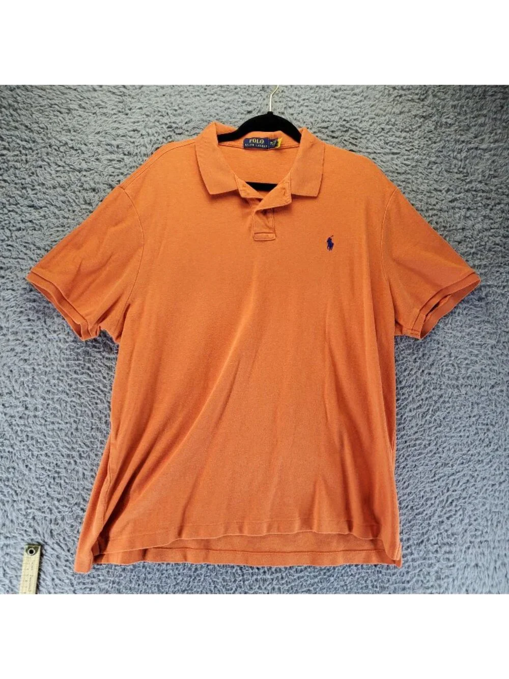 Polo Ralph Lauren Shirt Mens XXL Orange Classic Fit Polo Short Sleeve